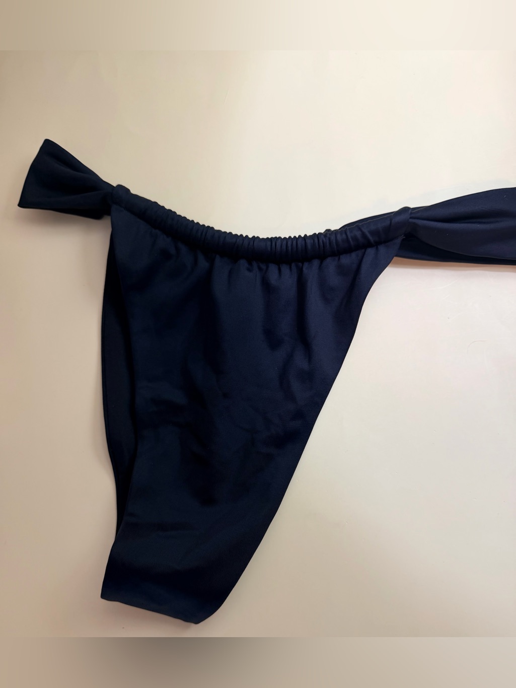 437 High-Leg Ruched Bikini Bottom - Black / Size Small — image 2 of 7